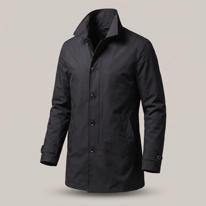 Smart Weather-Ready Rain Coat - Black