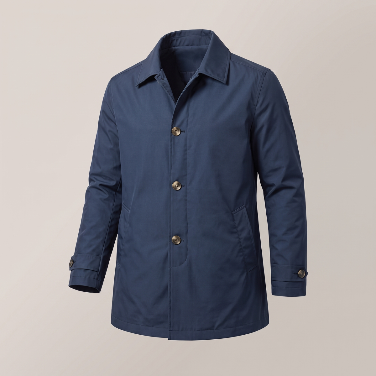 Smart Weather-Ready Rain Coat - Navy Blue