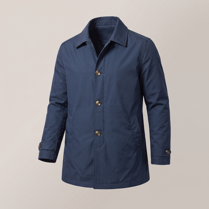 Smart Weather-Ready Rain Coat - Navy Blue