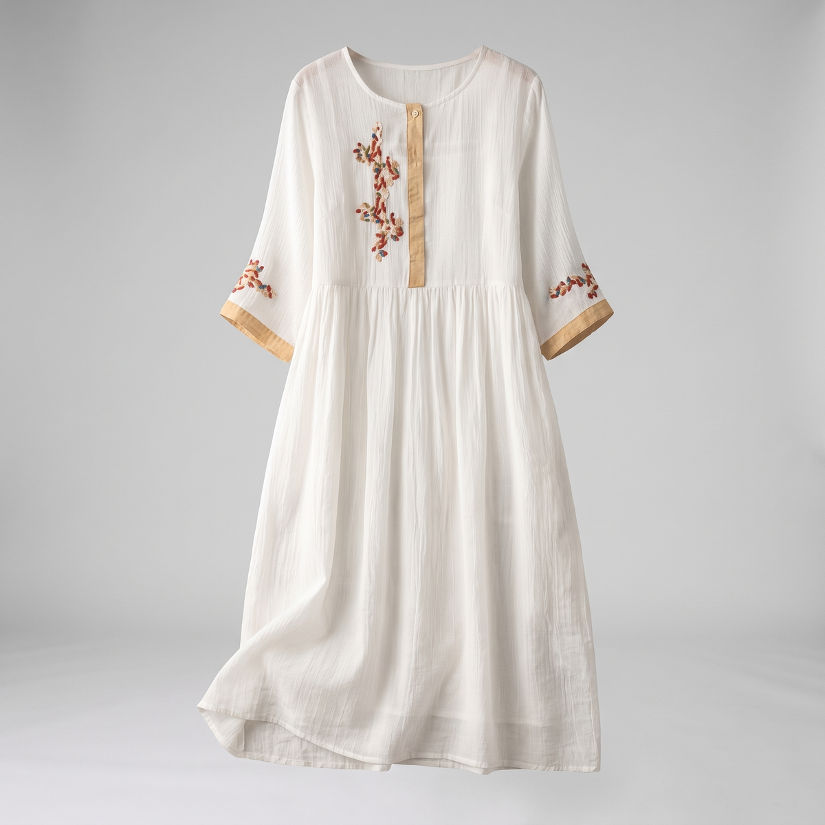 Sofia Linen Dress - White
