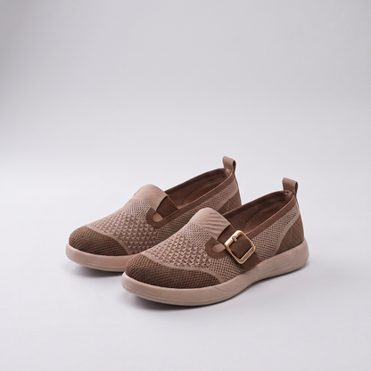 Soft Sole Comfort Trainers - Brown