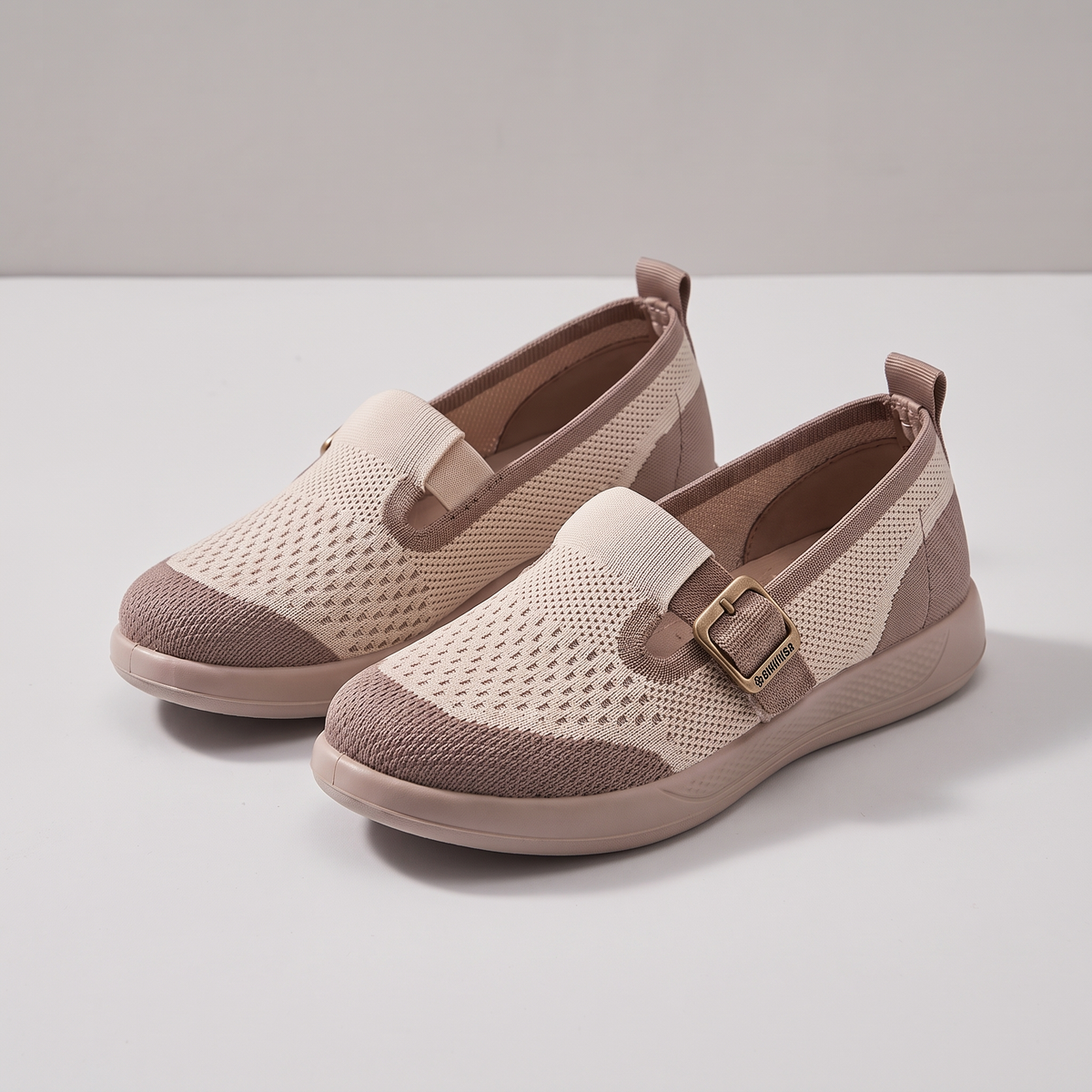 Soft Sole Comfort Trainers - Khaki