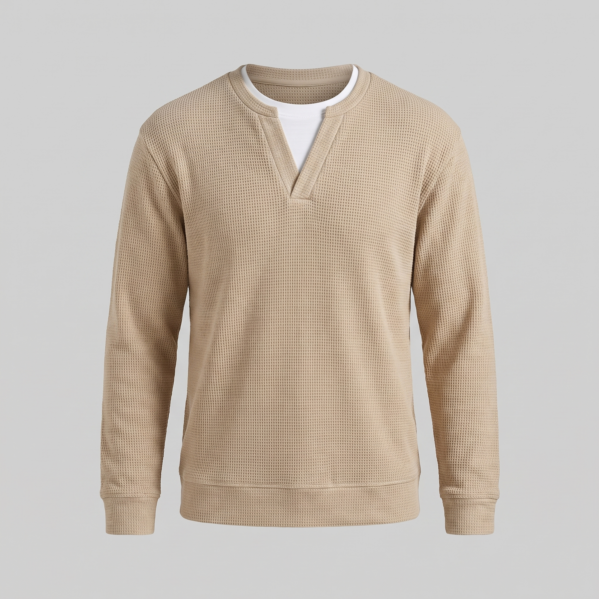 Soft Texture Everyday Top - Apricot