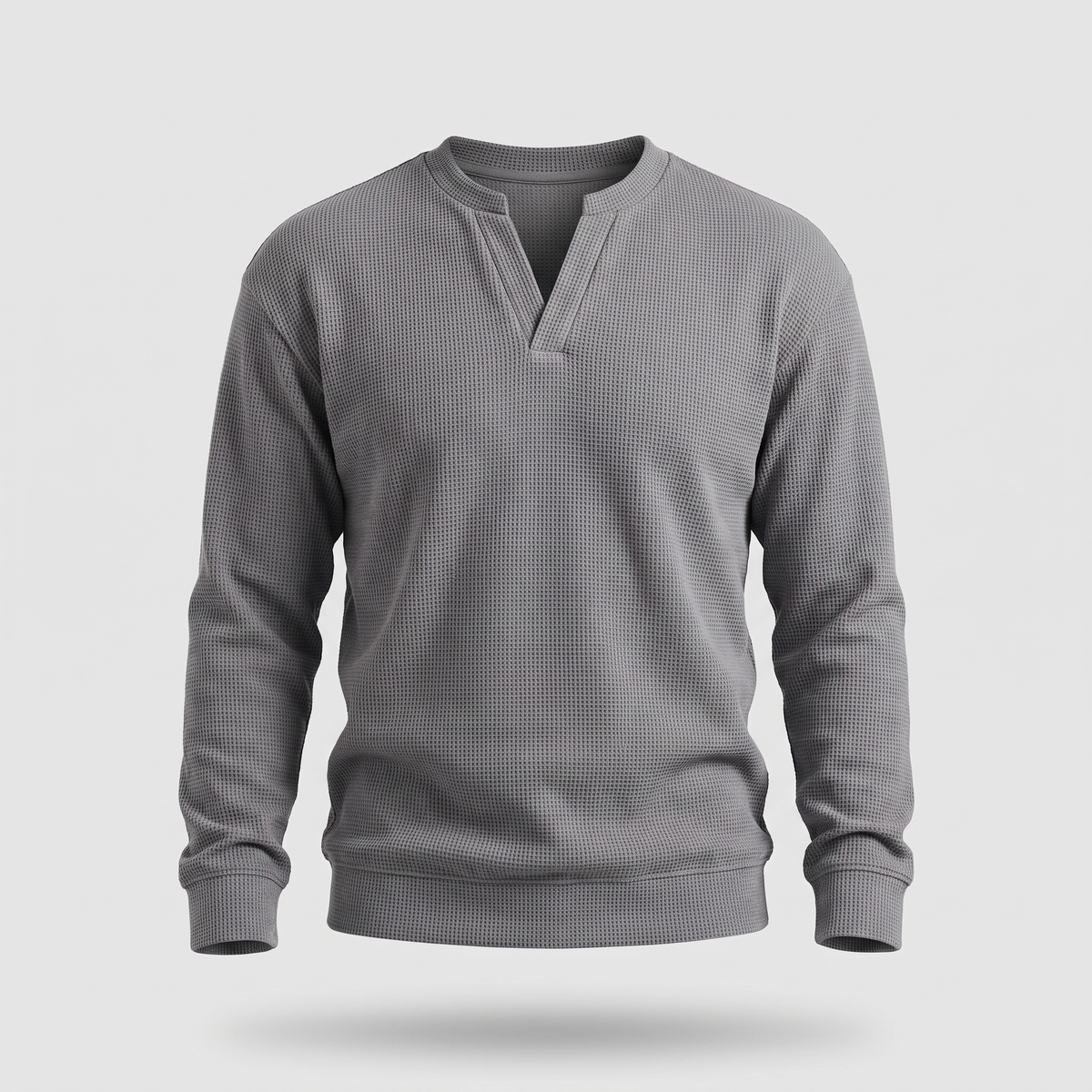 Soft Texture Everyday Top - Grey