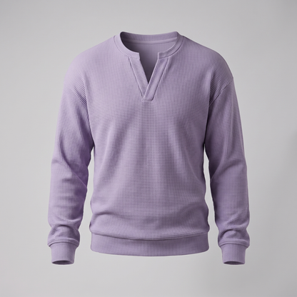 Soft Texture Everyday Top - Lavender