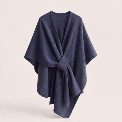 Soft Touch Belted Knit Cardigan - Dark Blue