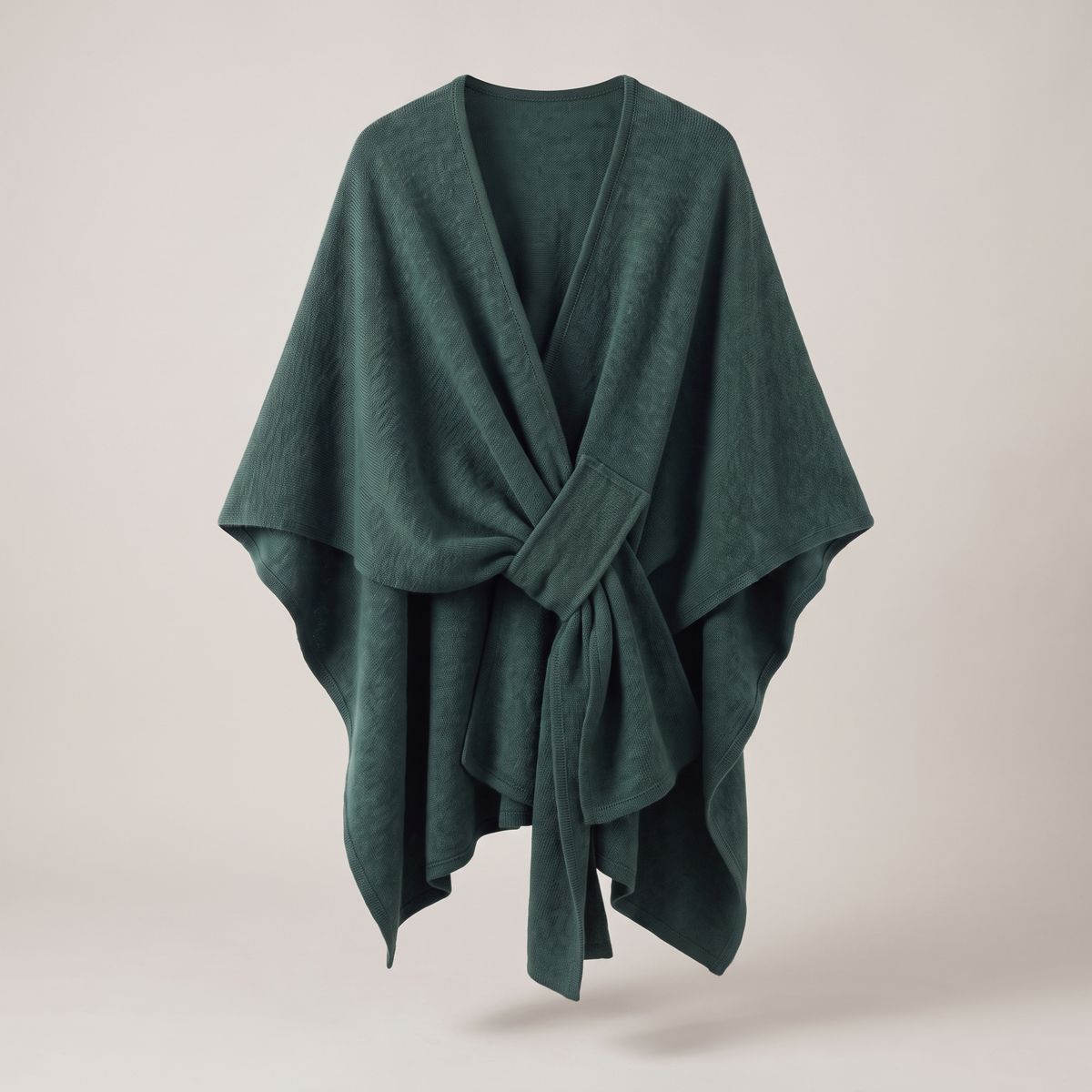 Soft Touch Belted Knit Cardigan - Forest Green