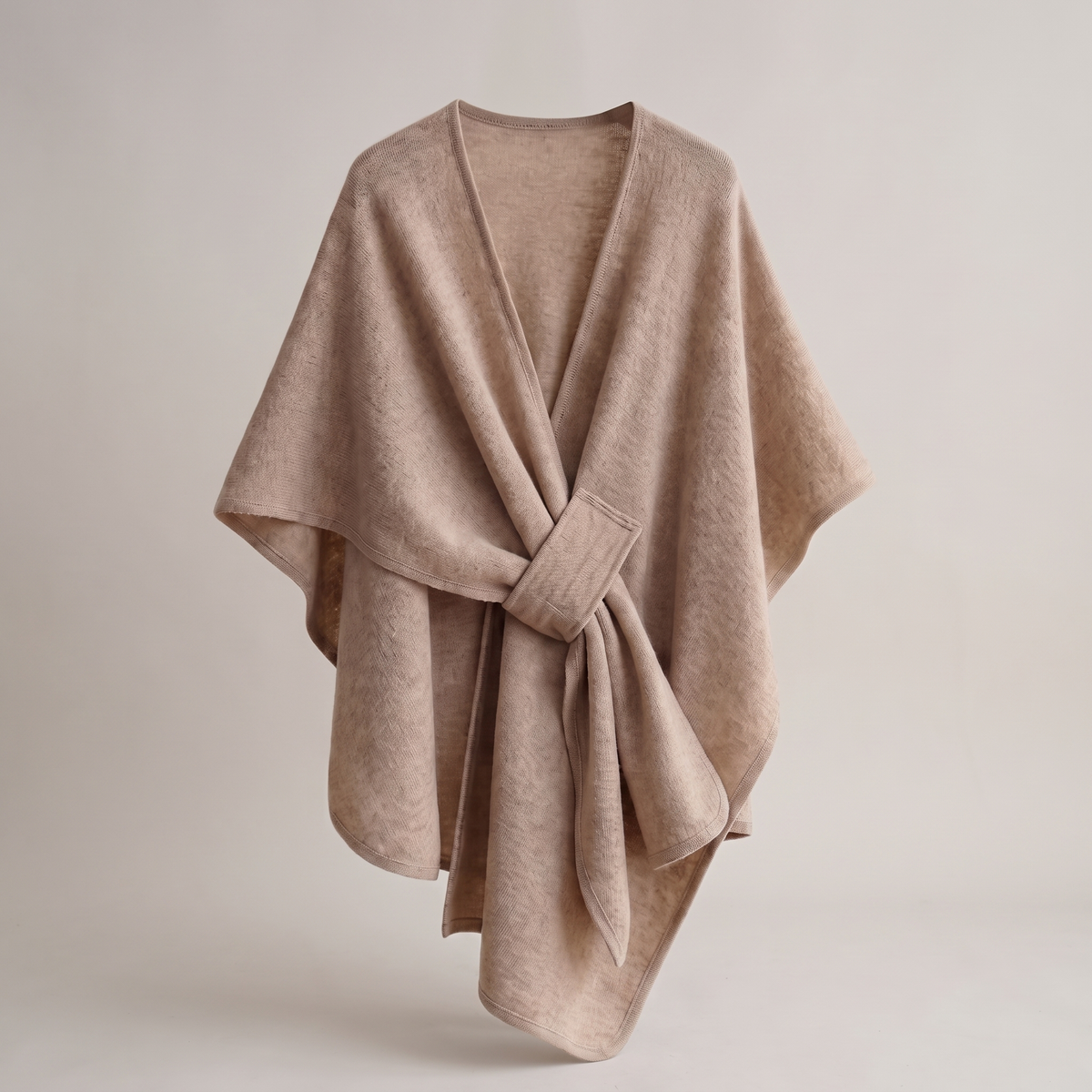 Soft Touch Belted Knit Cardigan - Khaki