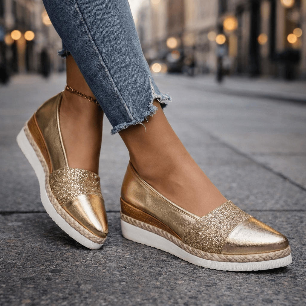Solara Glow Wedge - Gold