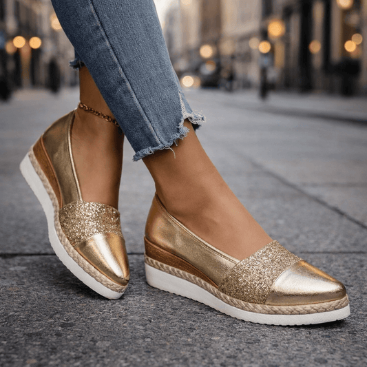 Solara Glow Wedge - Gold
