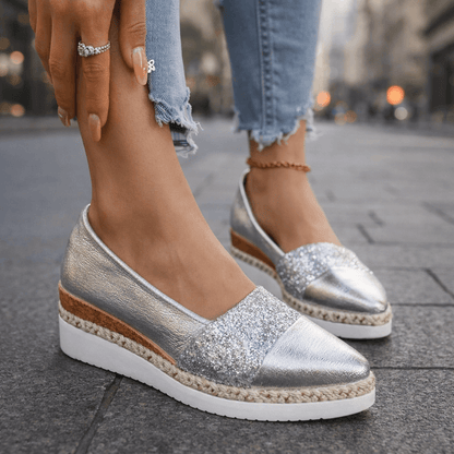 Solara Glow Wedge - Silver