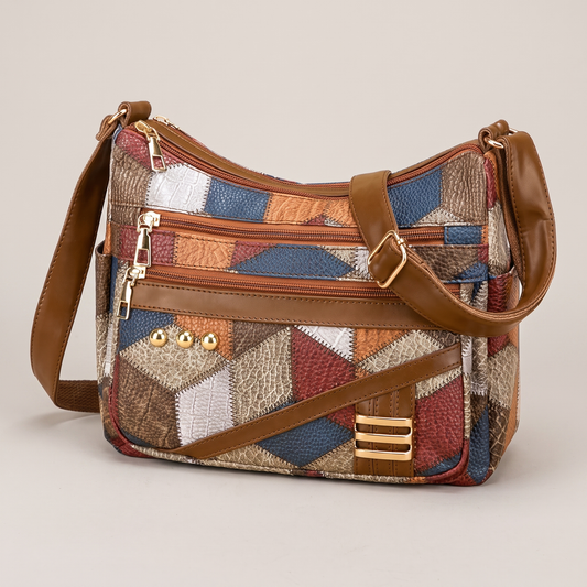 Solara Patchwork Shoulder Bag
