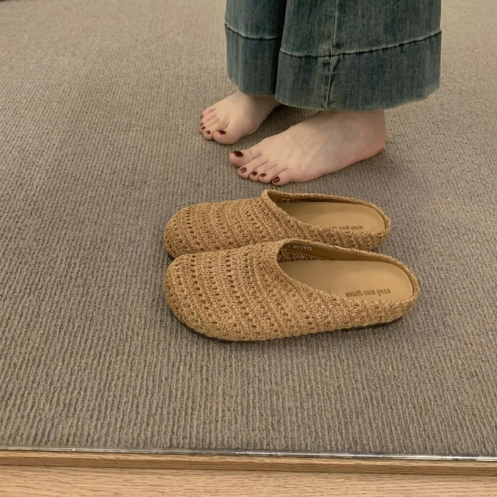 Solara Summer Mules - Khaki