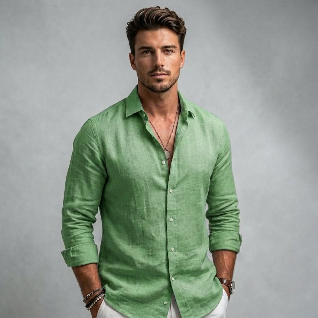 Solaro Coastal Shirt - Light Green