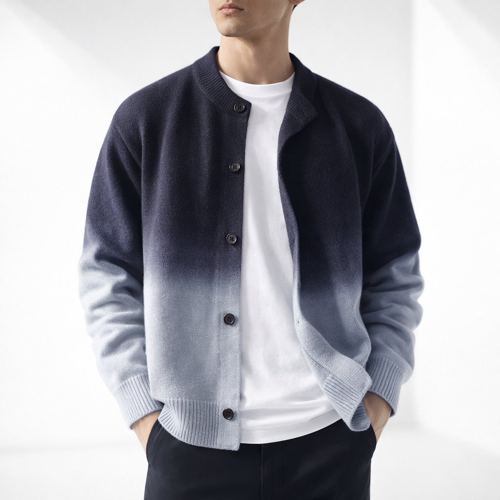 Solene Shaded Cardigan - Blue