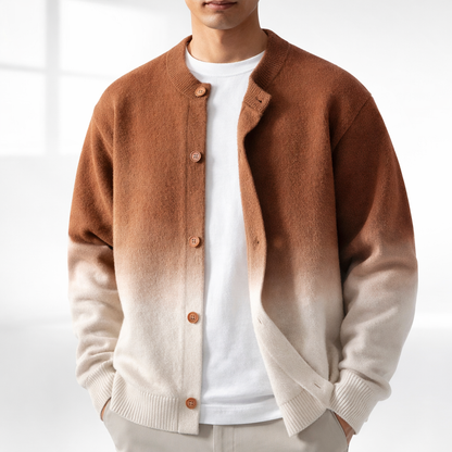 Solene Shaded Cardigan - Brown