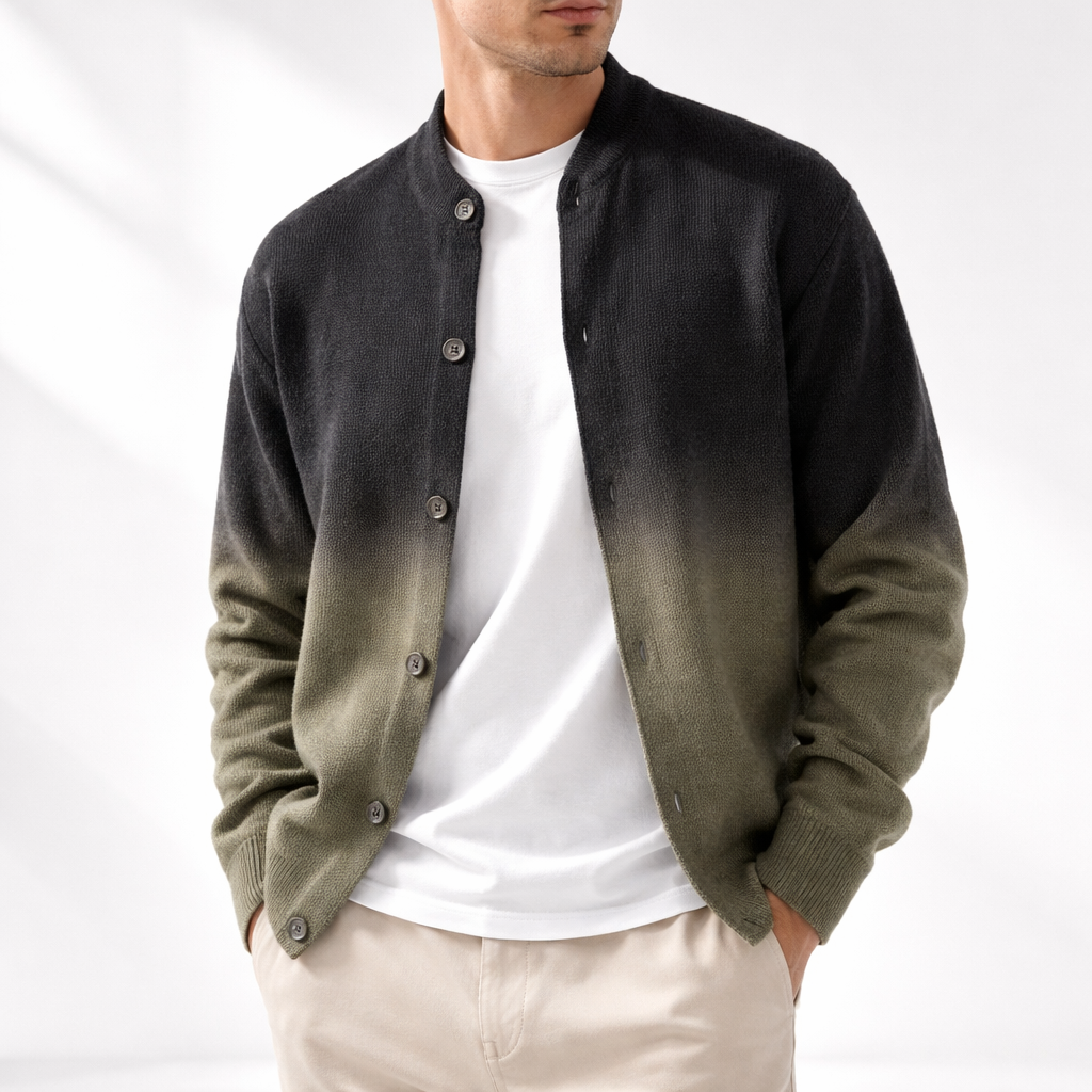 Solene Shaded Cardigan - Green