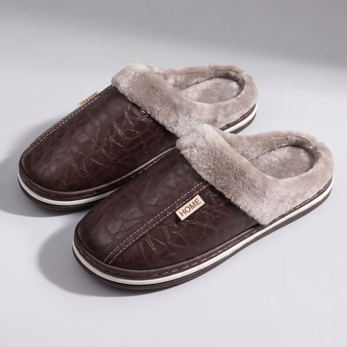 Solenne Comfort Slides - Coffee