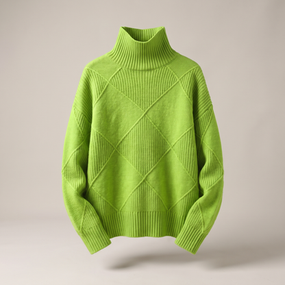 Solenne Elegant Summer Sweater - Green