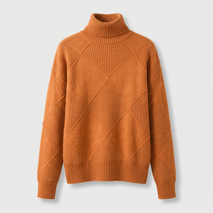 Solenne Elegant Summer Sweater - Orange