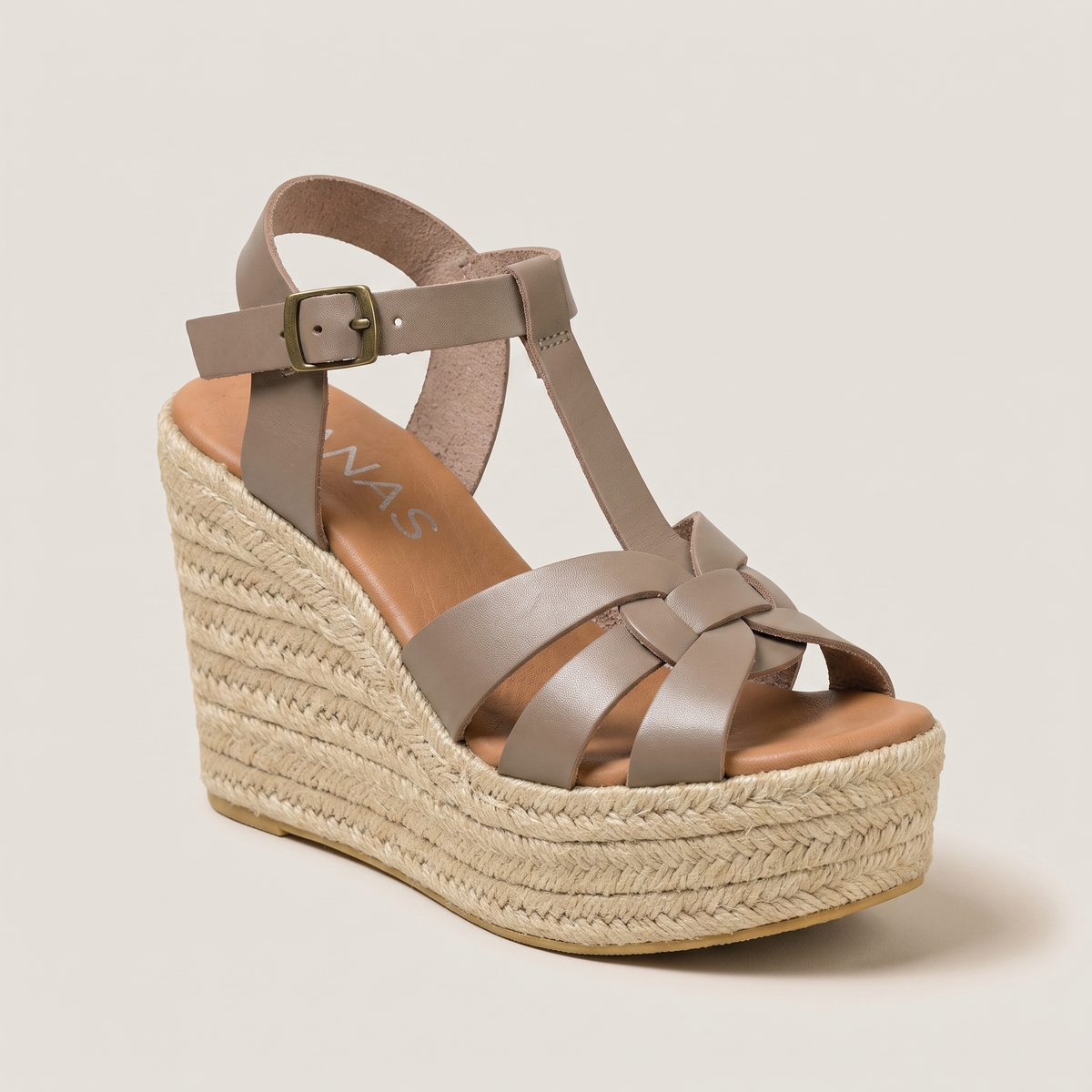 Solenne Tan Espadrille Sandals - Taupe