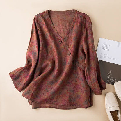 Somerset Linen Shirt - Caramel