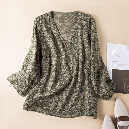 Somerset Linen Shirt - Green