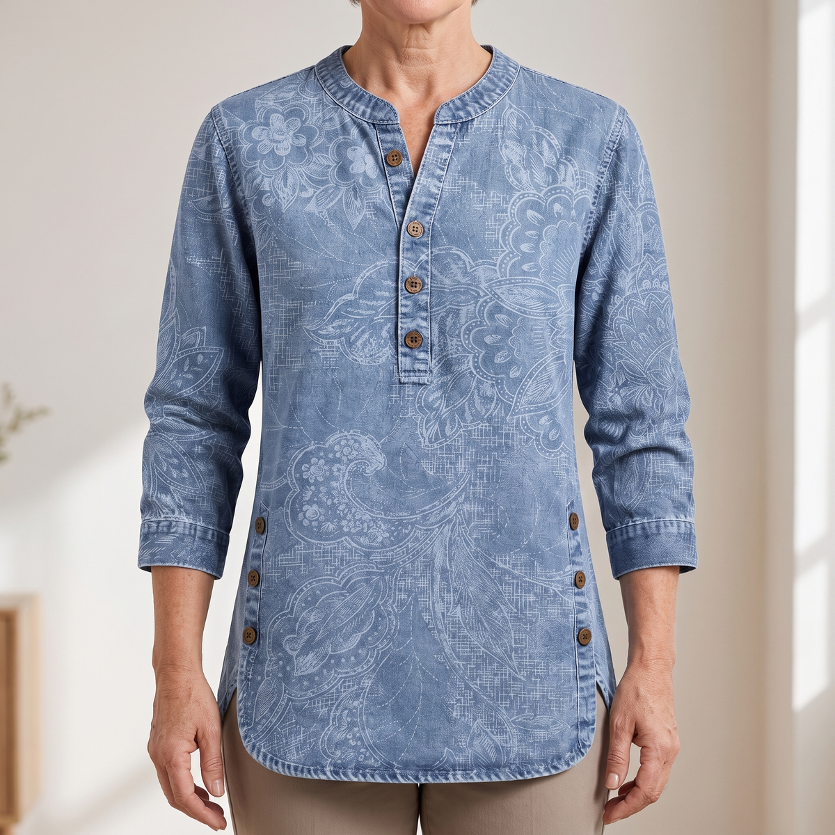 Sophie Elegant Button Blouse