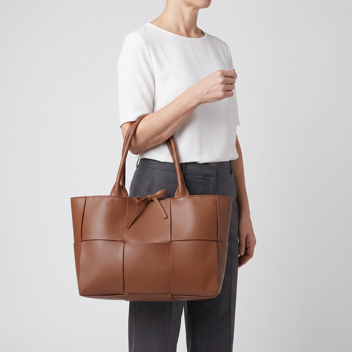 Sophisticated Leather-Look Tote