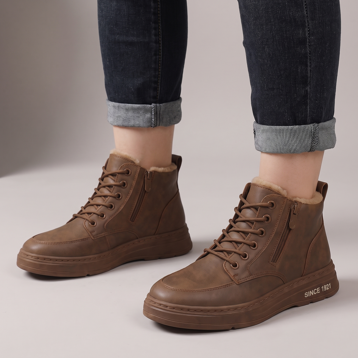 Soren Leather-Look Sneakers