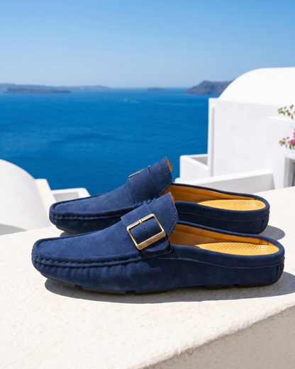 Sorrell Suede-Look Comfort Mules - Blue