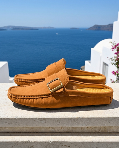 Sorrell Suede-Look Comfort Mules - Cognac