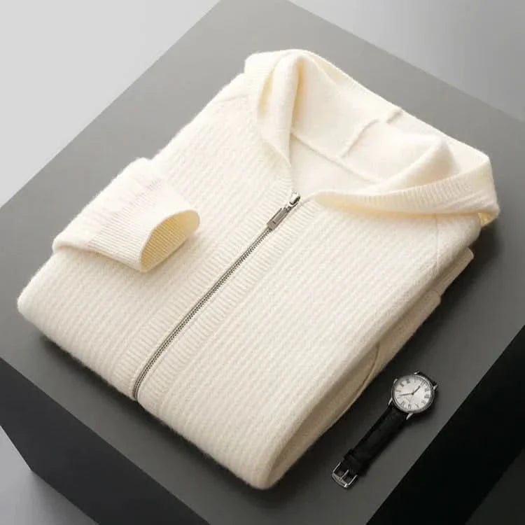 Sorrento Zip Hoodie - White