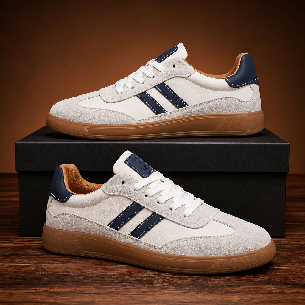 Staverton Classic Low Top Trainers - Beige