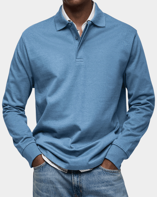 Sterling Spring Knit Polo - Blue