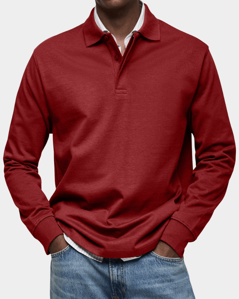 Sterling Spring Knit Polo - Red