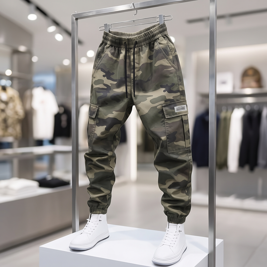 Stormwick Camo Cargo Joggers - Green