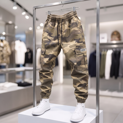 Stormwick Camo Cargo Joggers - Khaki