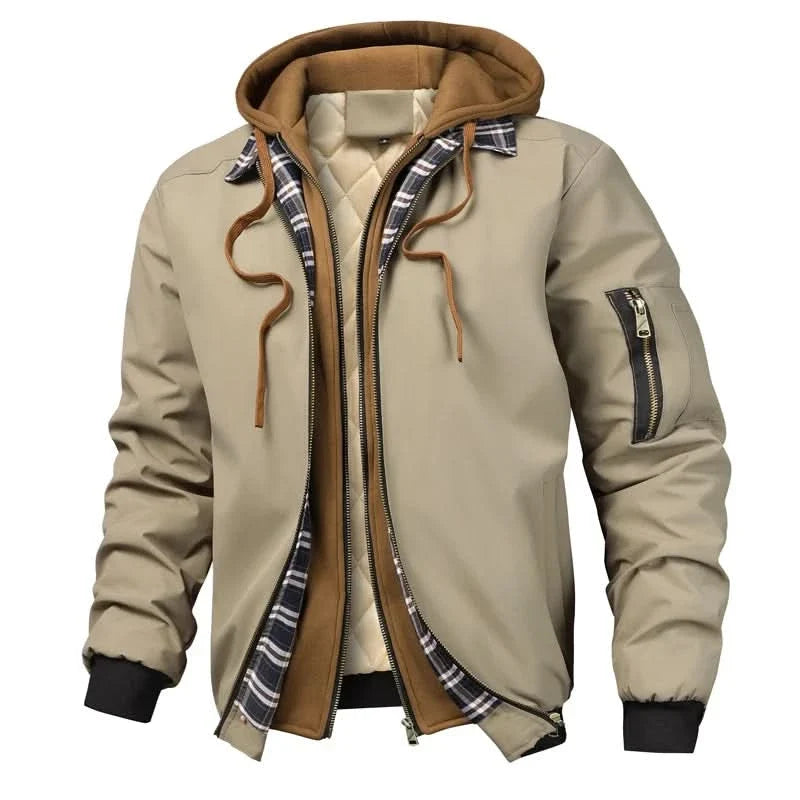 Stratton Warm Bomber Jacket - Khaki