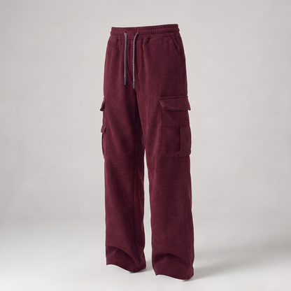 Streetflex Cargo Pants - Burgundy