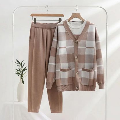 Sunday Soft-Knit 3-PIECE Set - Beige