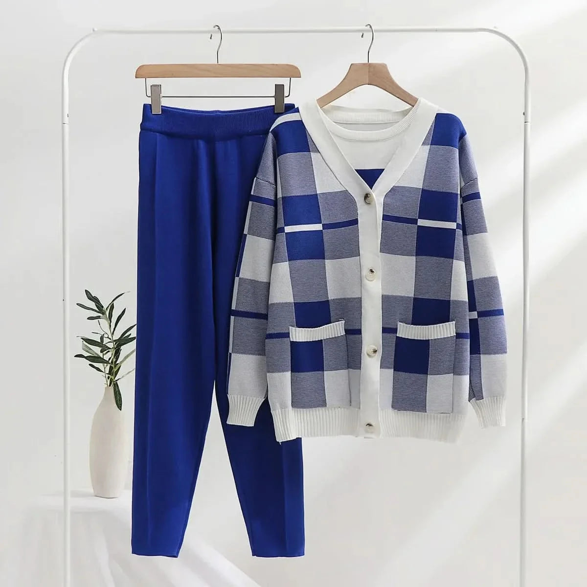 Sunday Soft-Knit 3-PIECE Set - Blue
