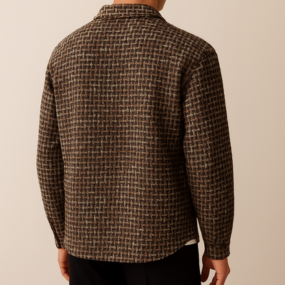 Tailored Houndstooth Shacket