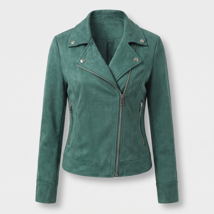 Tailored Zip Front Jacket - Green