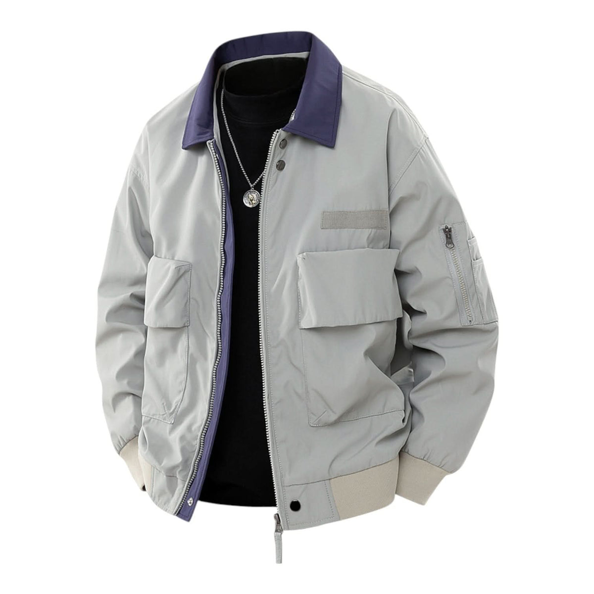 Tanner Bomber Jacket - Grey