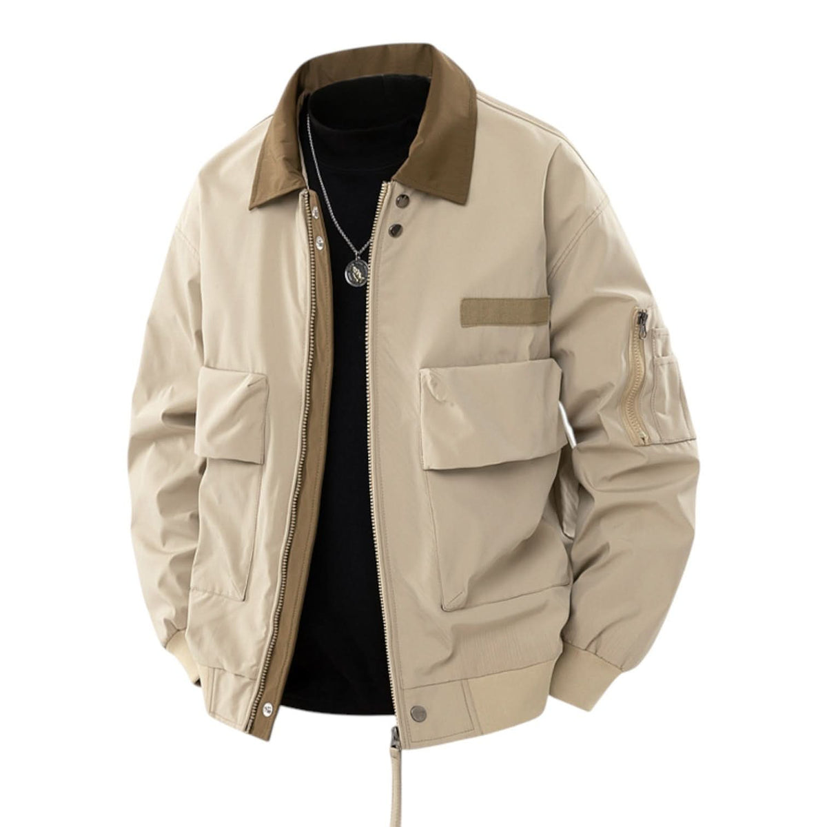Tanner Bomber Jacket - Khaki