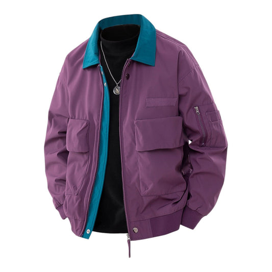 Tanner Bomber Jacket - Purple