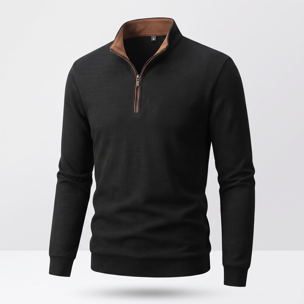 Tavren Quarter-Zip Pullover - Black