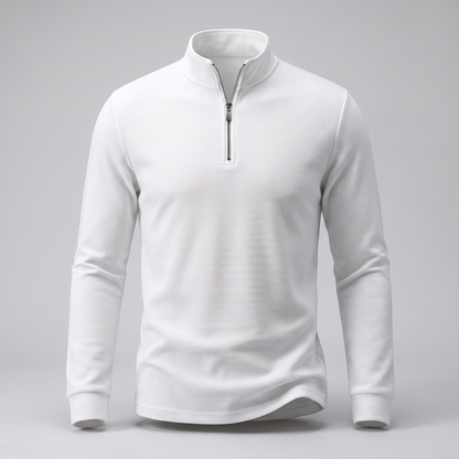 Tavren Quarter-Zip Pullover - White