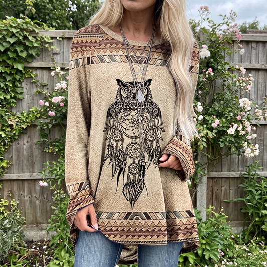 Tawnybrook Western Animal Print Top - Beige